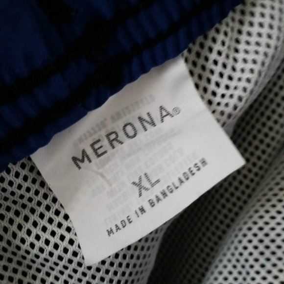 Men's Merona Solid Black Swim Trunks XL - Picture 2 of 4